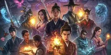 Captivating fantasy K-drama characters in a magical realm, highlighting genre appeal.