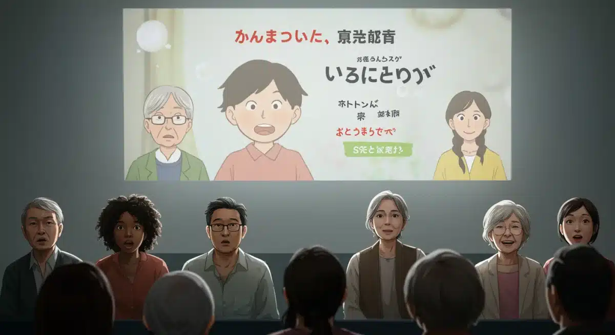 Diverse audience reacting to Japanese and American drama versions