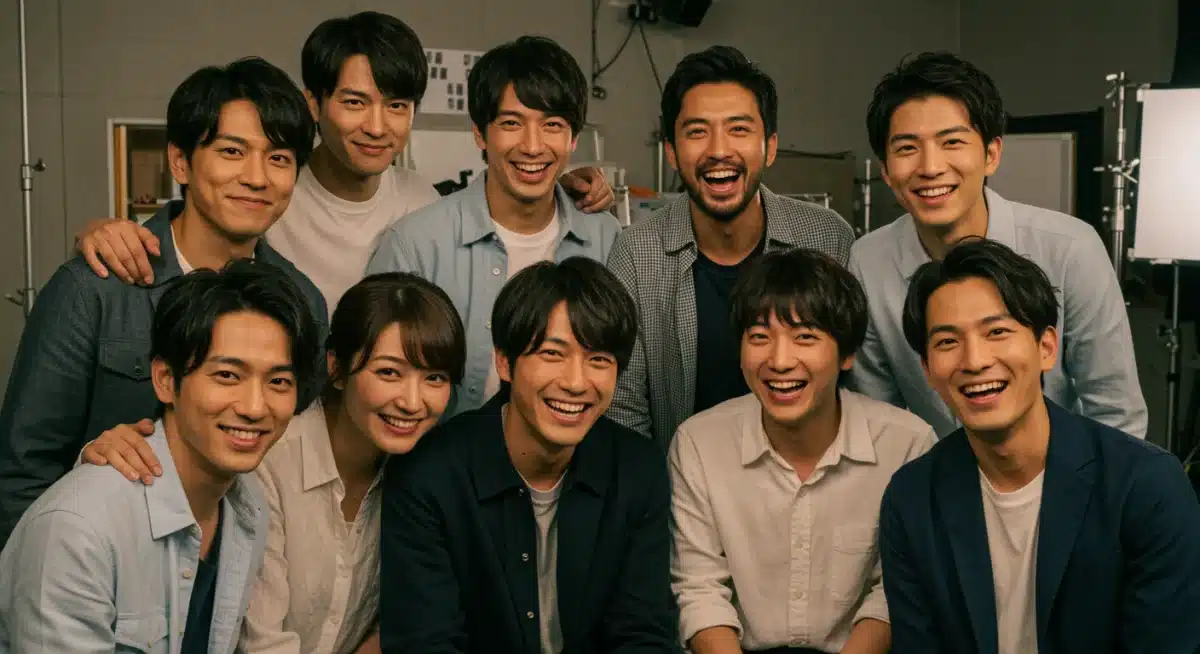 Japanese dorama cast promoting mental health awareness