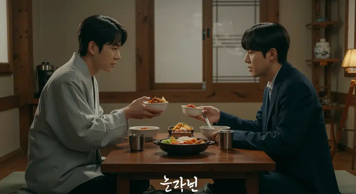 Illustration of 'Jeong' in Korean culture, showing deep emotional connection