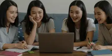 Young adults learning Korean from dramas in the US