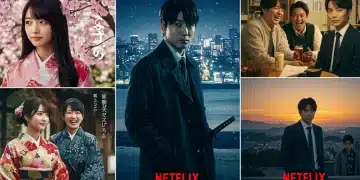 Promotional artwork for 5 new Japanese doramas coming to Netflix US in early 2026, featuring diverse casts and intriguing scenes.