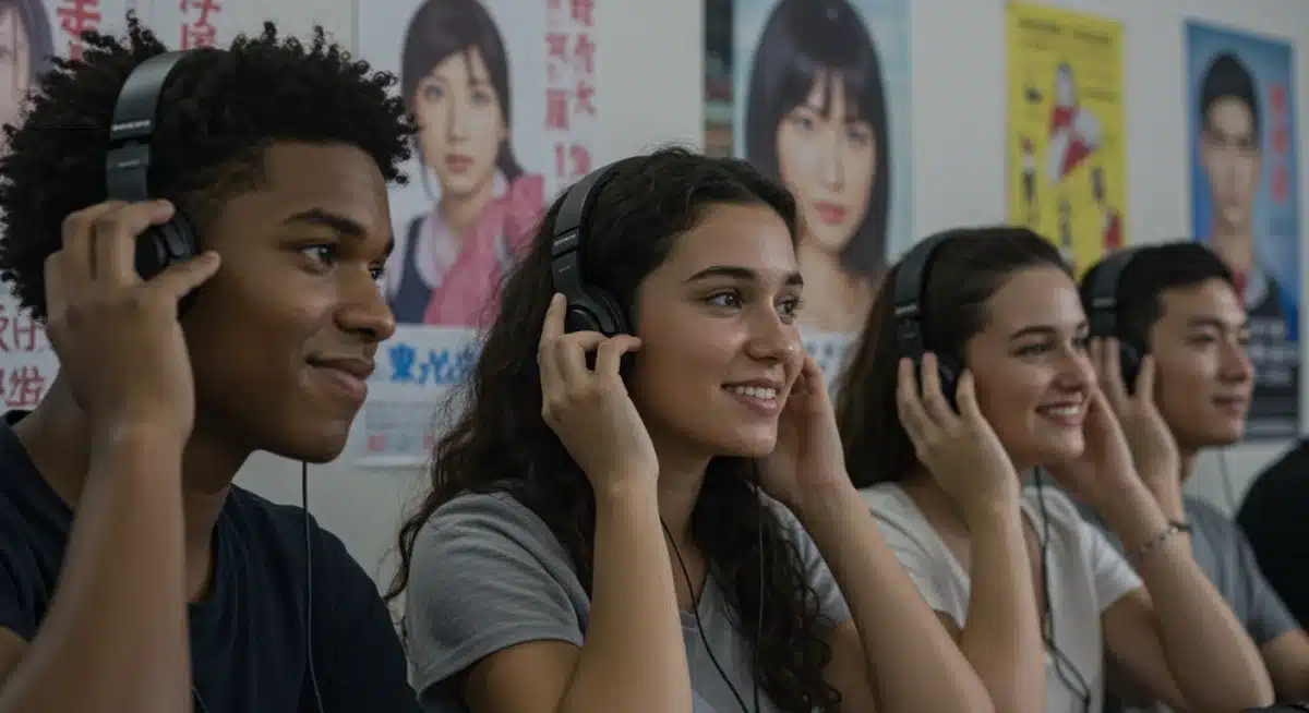 American youth enjoying Japanese dorama music