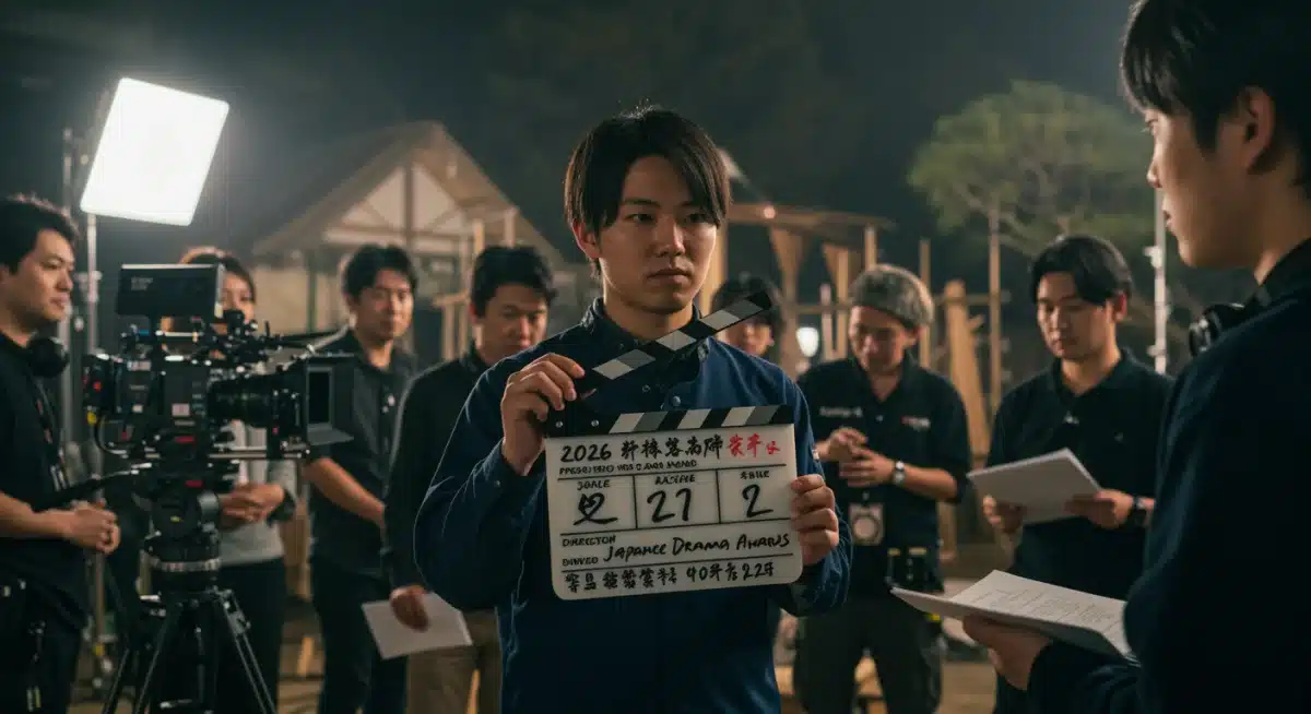 Director's clapboard for 2026 Japanese Drama Awards