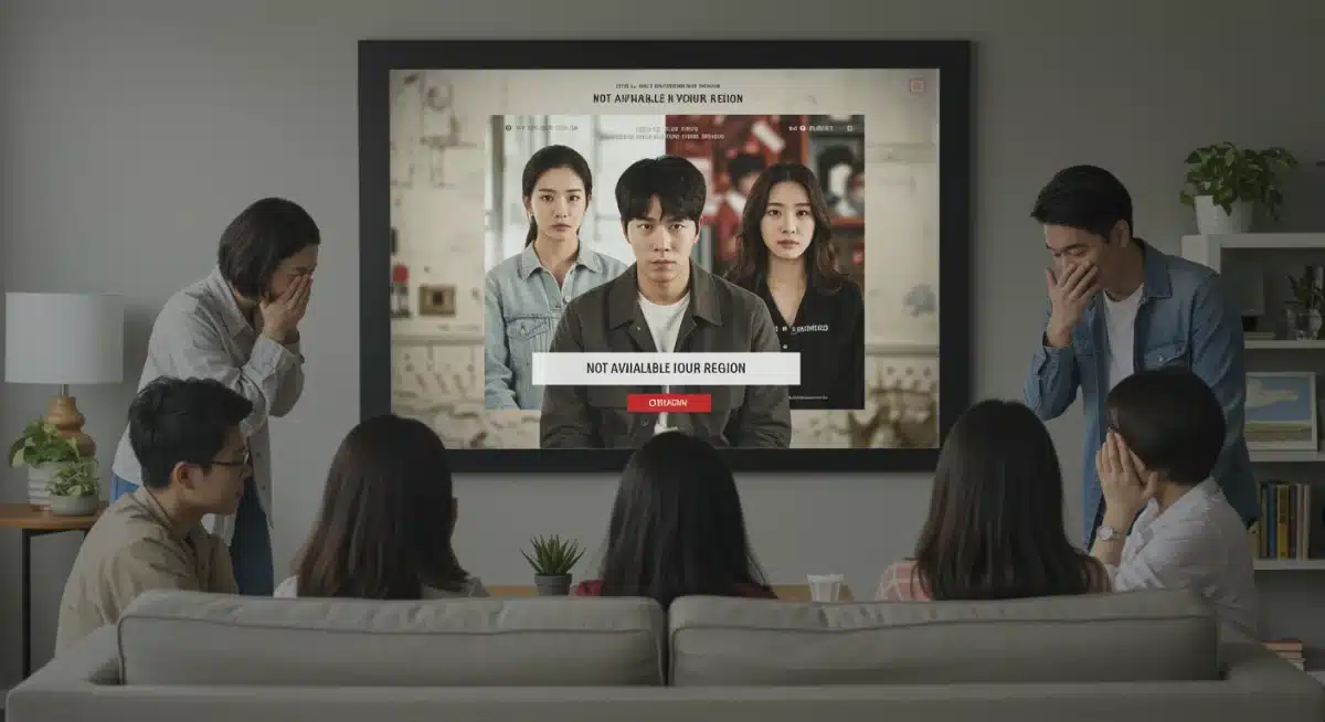 Viewers looking disappointed at unavailable Asian dorama content due to regulations