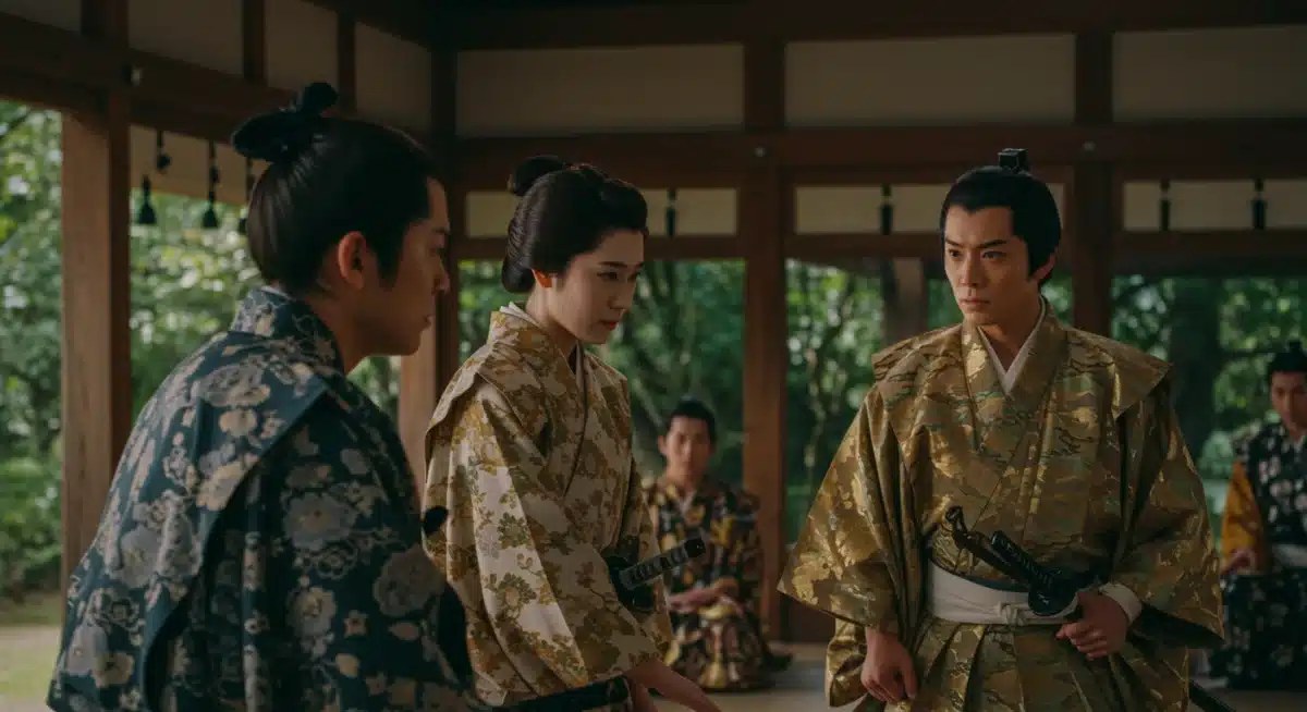 Captivating scene from a Japanese historical dorama