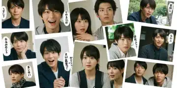 Master Japanese Drama Vocabulary: 10 Essential Phrases for Fans Collage of popular Japanese drama scenes with common vocabulary phrases, highlighting emotional expressions.
