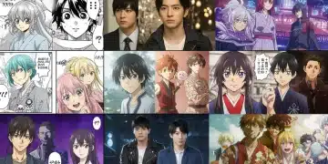 Dynamic visual of manga panels transforming into live-action Japanese drama scenes for 2026.