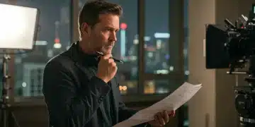 US director reviewing storyboard for Korean dorama adaptation, 2026 project.